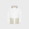Workwear Hardshell Regenjacke – White/Cement